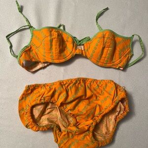 1960’s ORCHIDEE Two-Piece Swim Set